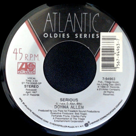 Donna Allen - Serious / Satisfied side A