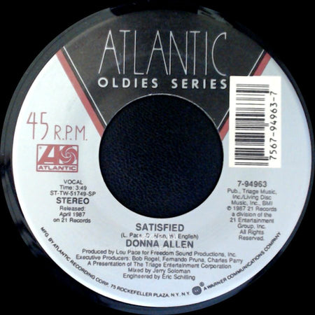 Donna Allen - Serious / Satisfied side B