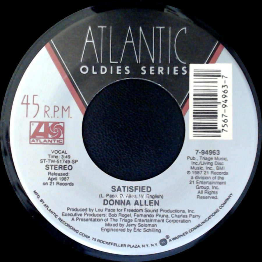Donna Allen - Satisfied / Serious side A