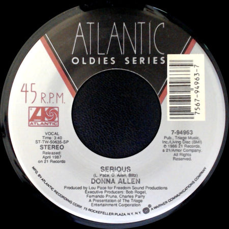 Donna Allen - Satisfied / Serious side B