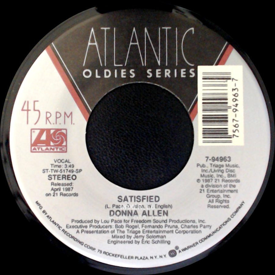 Donna Allen - Serious / Satisfied side B