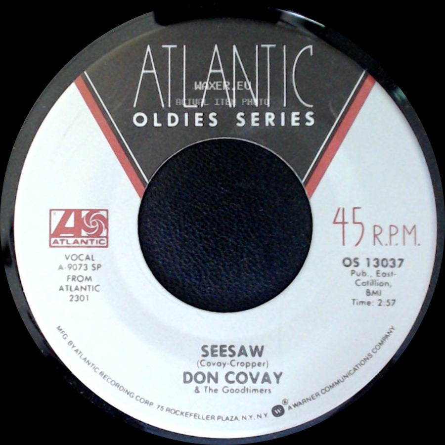 Don Covay & The Goodtimers - Seesaw / Mercy, Mercy side A
