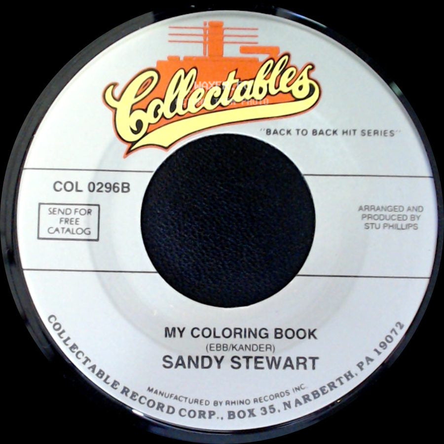 Sandy Stewart - My Coloring Book / Unknown Title B side A