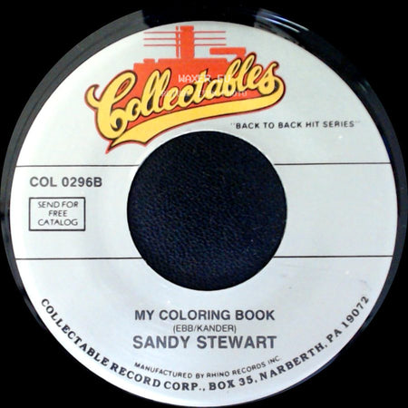 Shelly Fabares / Sandy Stewart - Johnny Angel / My Coloring Book side B