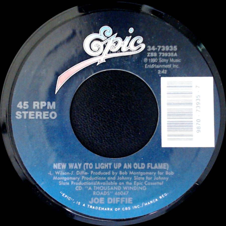 Joe Diffie - New Way (To Light Up An Old Flame) / Coolest Fool In Town side A