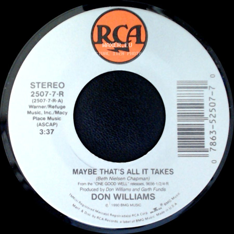 Don Williams - We're All The Way / Maybe That's All It Takes side B