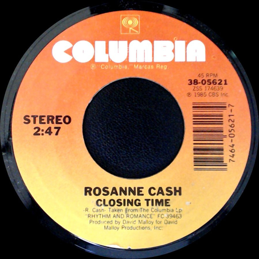 Rosanne Cash - Closing Time / Never Be You side A