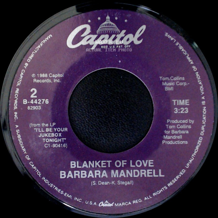 Barbara Mandrell - My Train Of Thought / Blanket Of Love side B