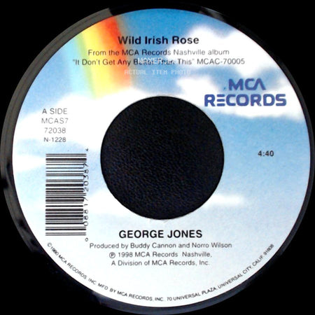 George Jones - Wild Irish Rose / No Future For Me In Our Past side A