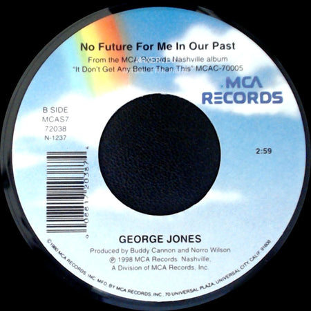 George Jones - Wild Irish Rose / No Future For Me In Our Past side B