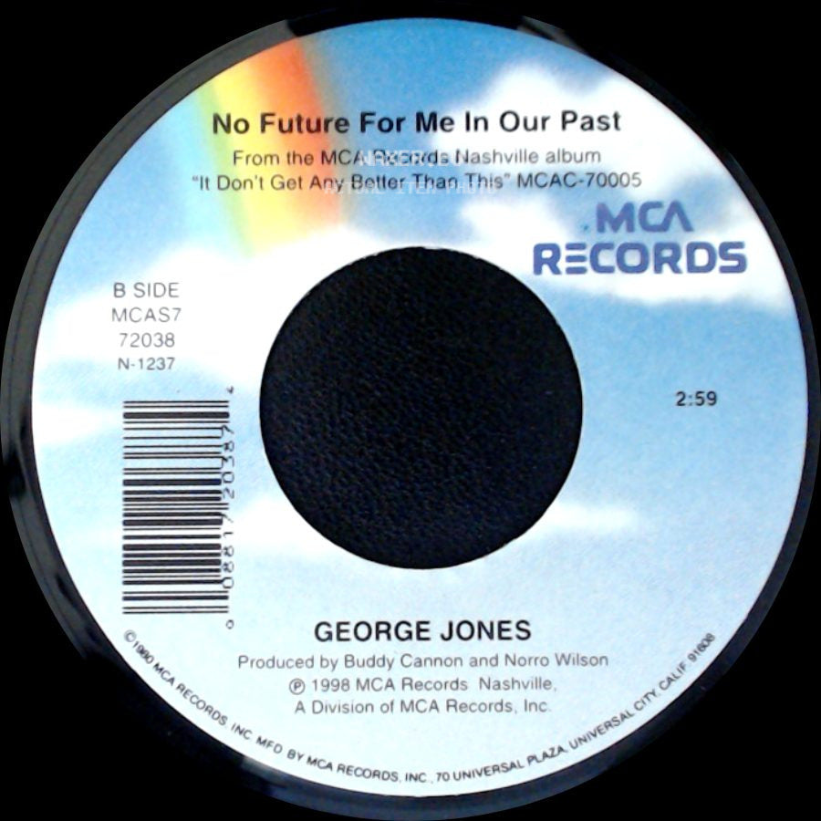 George Jones - Wild Irish Rose / No Future For Me In Our Past side B