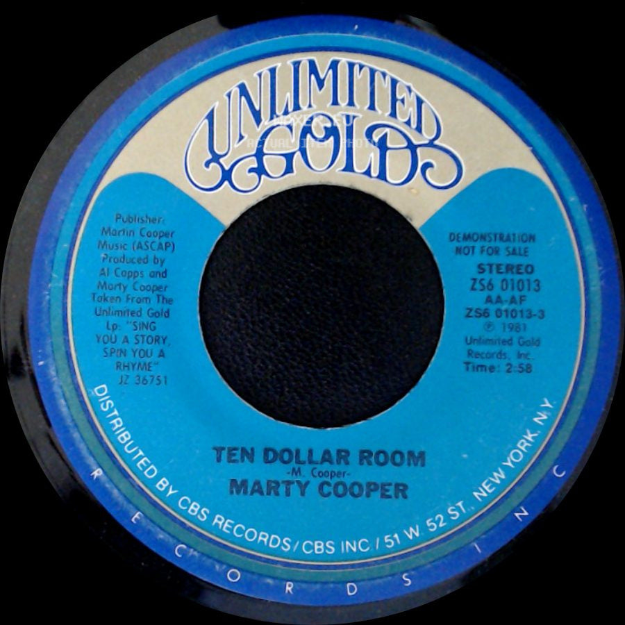 Marty Cooper - Ten Dollar Room / Ten Dollar Room side A