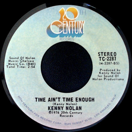 Kenny Nolan - I Like Dreamin' / Time Ain't Time Enough side B
