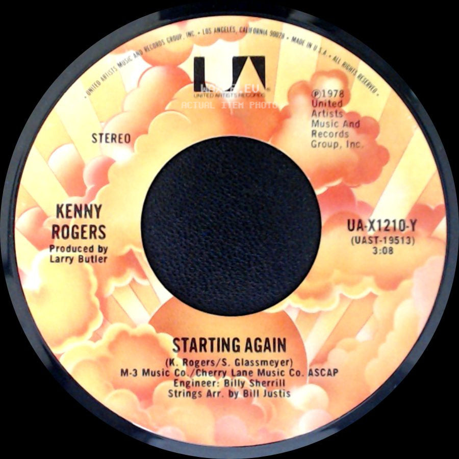 Kenny Rogers - Love Or Something Like It / Starting Again side B