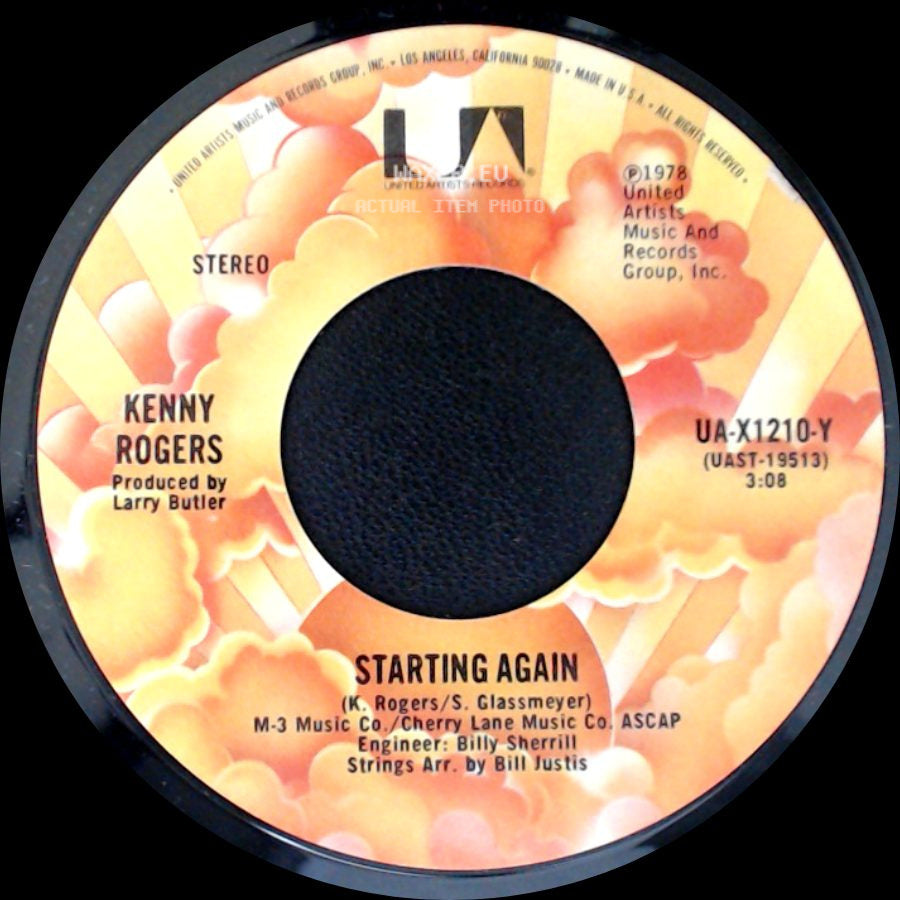 Kenny Rogers - Love Or Something Like It / Starting Again side B