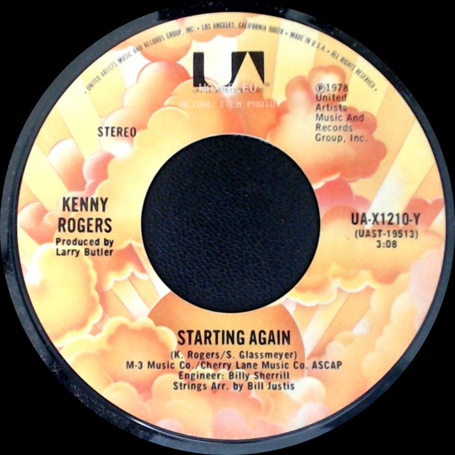 Kenny Rogers - Starting Again / Love Or Something Like It side A