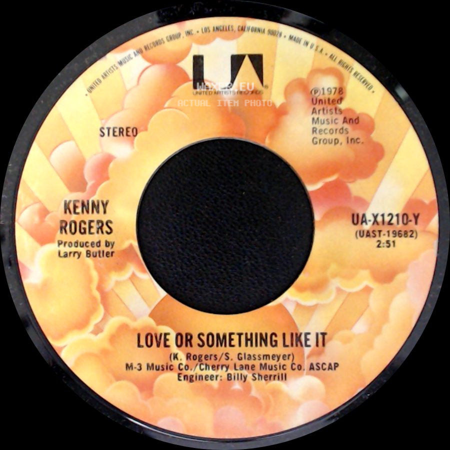 Kenny Rogers - Starting Again / Love Or Something Like It side B
