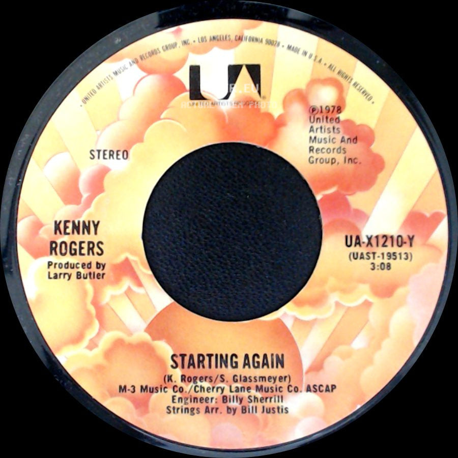 Kenny Rogers - Starting Again / Love Or Something Like It side A
