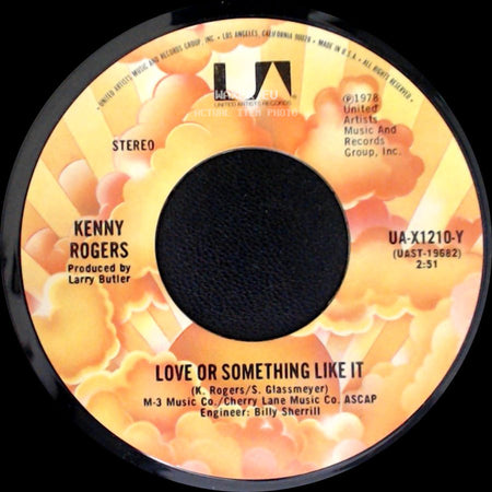 Kenny Rogers - Starting Again / Love Or Something Like It side B