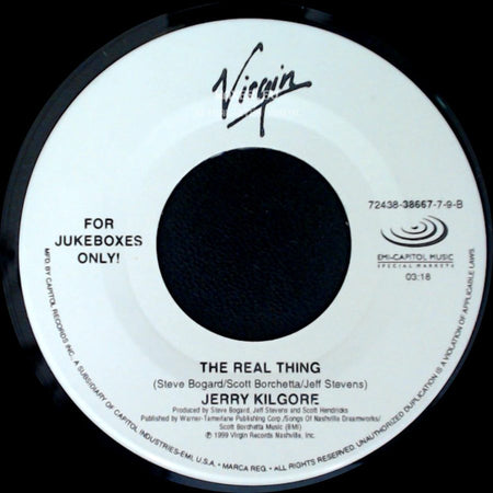 Jerry Kilgore - The Real Thing / Love Trip side A