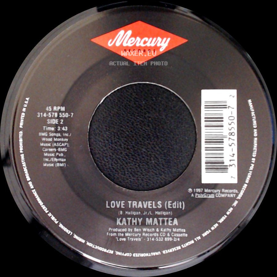 Kathy Mattea - I'm On Your Side / Love Travels (Edit) side B