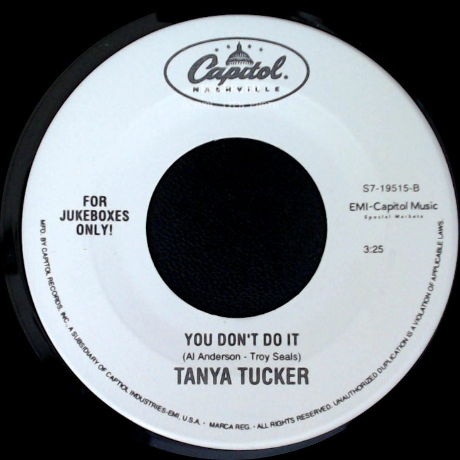 Tanya Tucker - Little Things / You Don't Do It side B