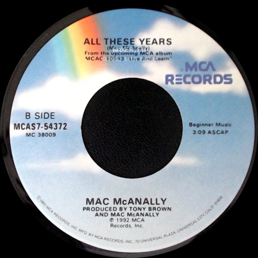 Mac Mcanally - Live And Learn / All These Years side B