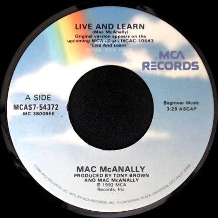 Mac Mcanally - Live And Learn / All These Years side A