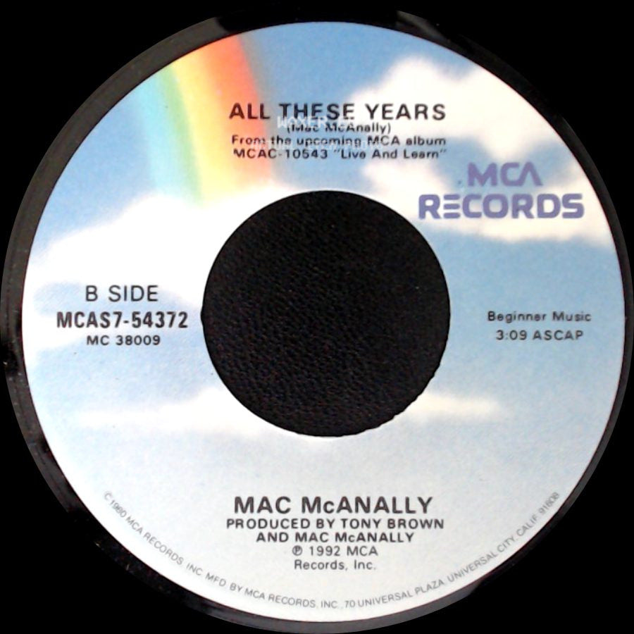 Mac Mcanally - Live And Learn / All These Years side B