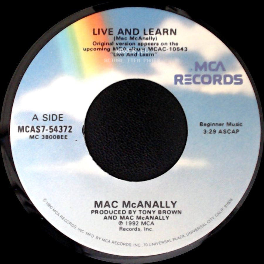 Mac Mcanally - Live And Learn / All These Years side A