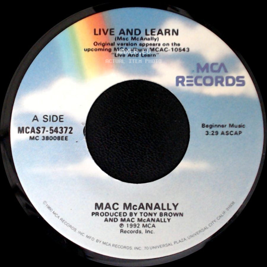 Mac Mcanally - Live And Learn / All These Years side A