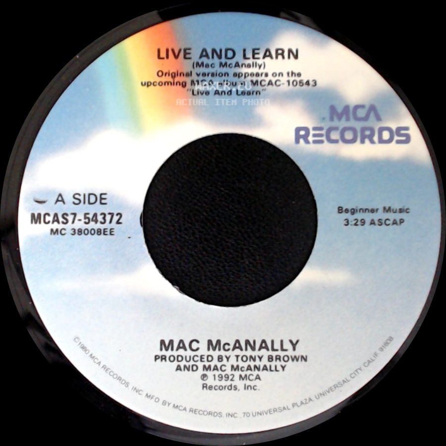 Mac Mcanally - Live And Learn / All These Years side A