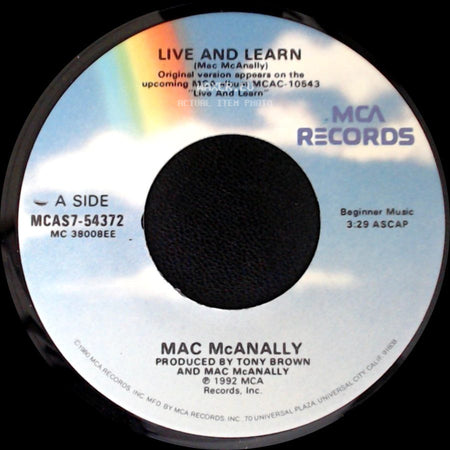 Mac Mcanally - Live And Learn / All These Years side A