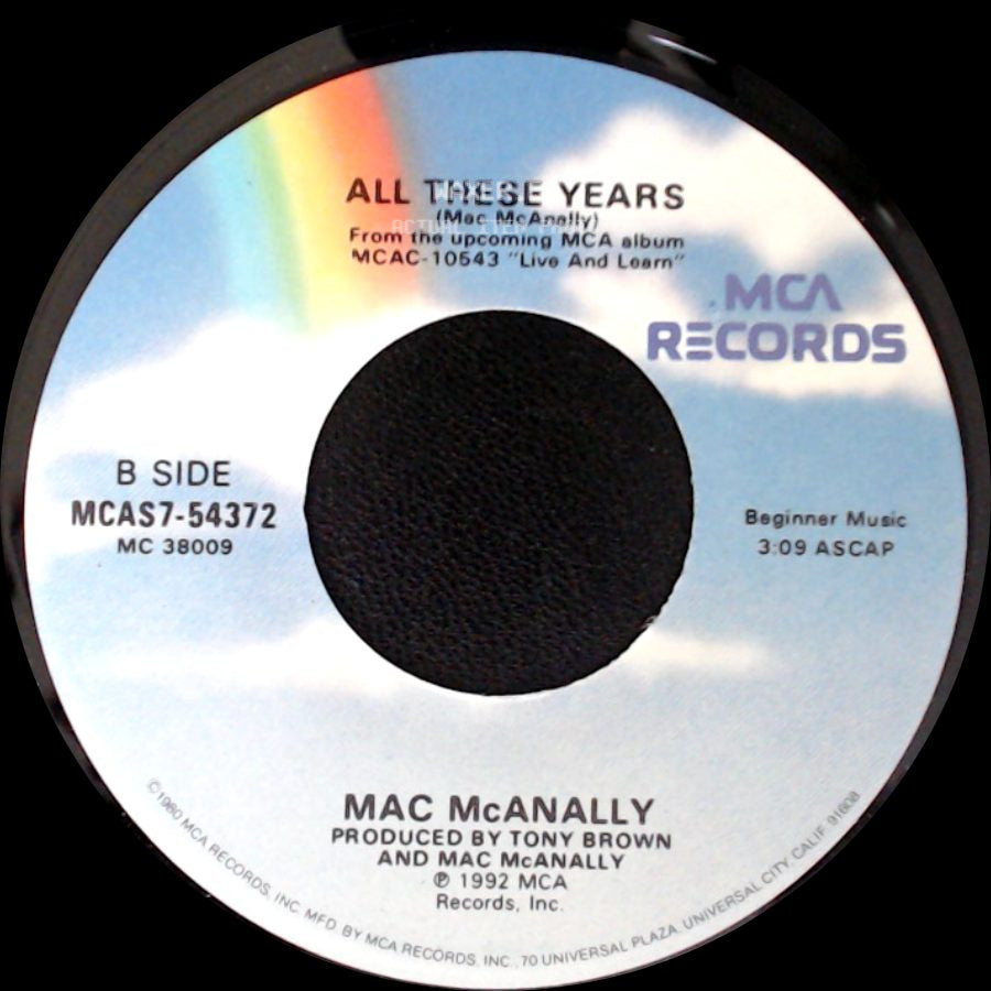 Mac Mcanally - Live And Learn / All These Years side B