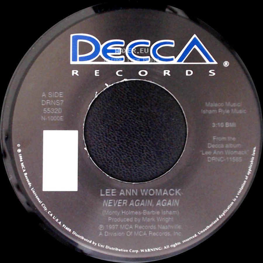 Lee Ann Womack - Never Again, Again / Never Again, Again side A