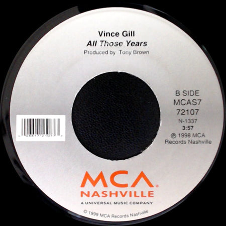 Vince Gill - My Kind Of Woman/ My Kind Of Man / All Those Years side B