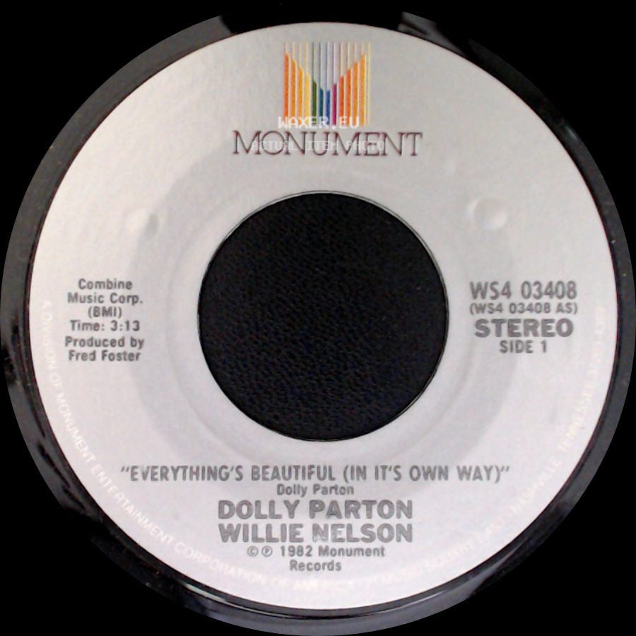 Dolly Parton Willie Nelson / Dolly Parton Kris Kristofferson - Everything's Beautiful (In It's Own Way) / Put It Off Until Tomorrow side A