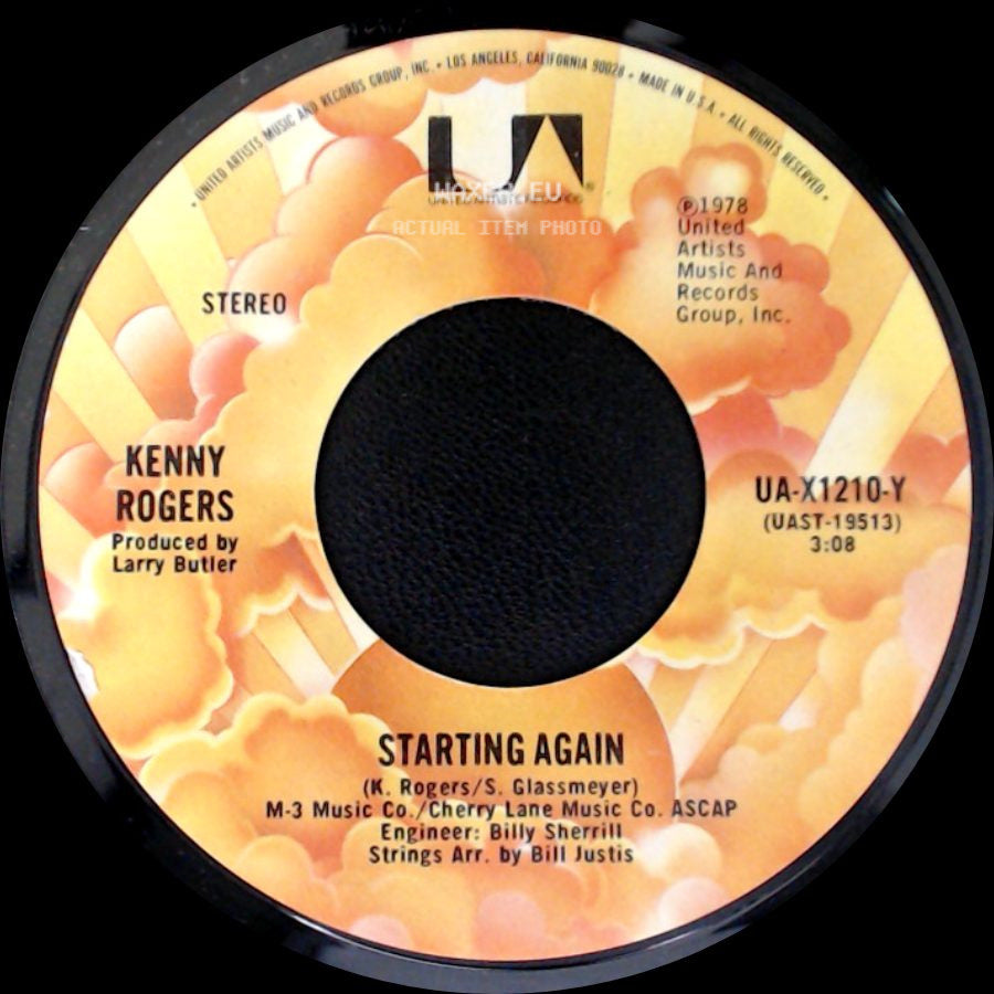 Kenny Rogers - Love Or Something Like It / Starting Again side B