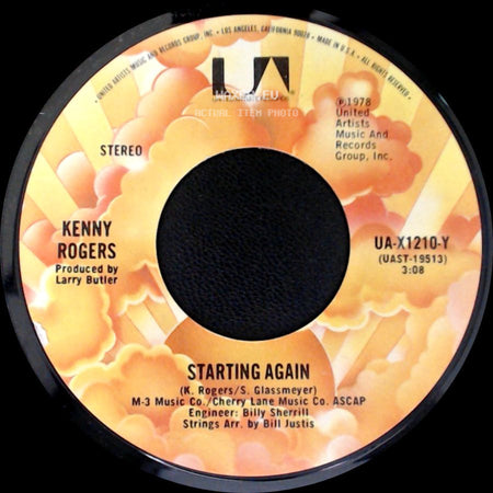 Kenny Rogers - Love Or Something Like It / Starting Again side B
