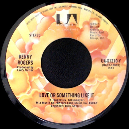 Kenny Rogers - Love Or Something Like It / Starting Again side A