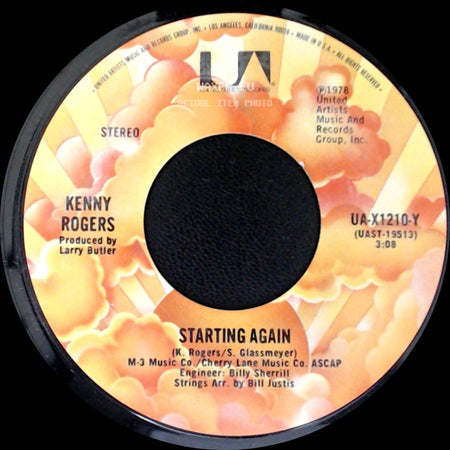 Kenny Rogers - Love Or Something Like It / Starting Again side B
