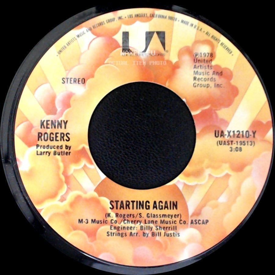 Kenny Rogers - Love Or Something Like It / Starting Again side B