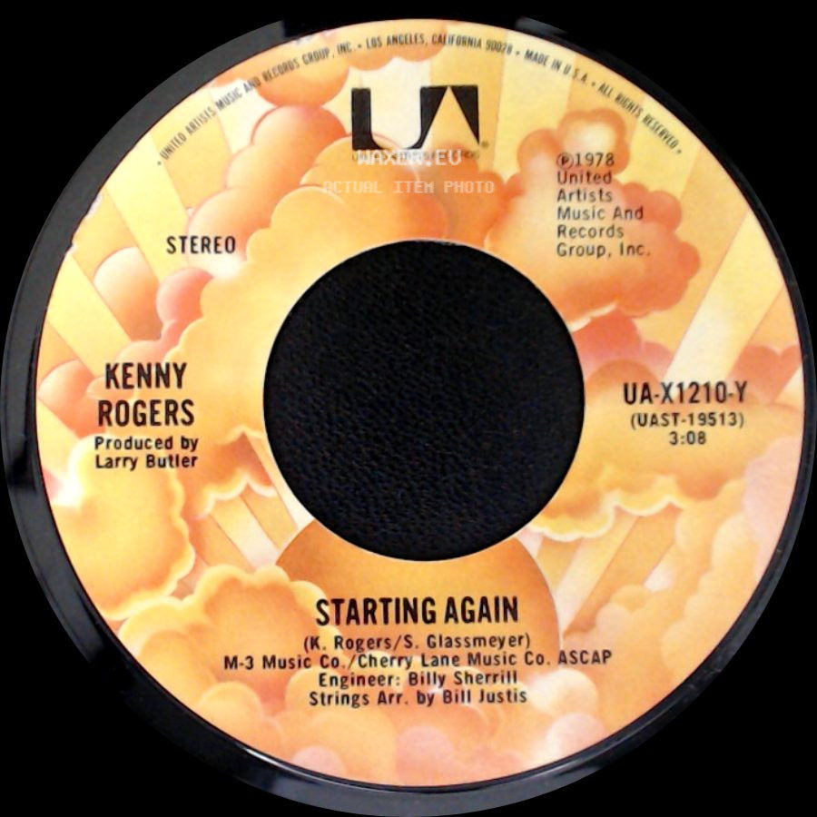 Kenny Rogers - Love Or Something Like It / Starting Again side B
