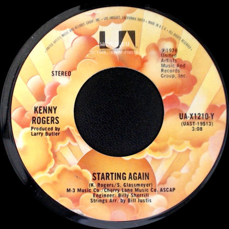 Kenny Rogers - Love Or Something Like It / Starting Again side B