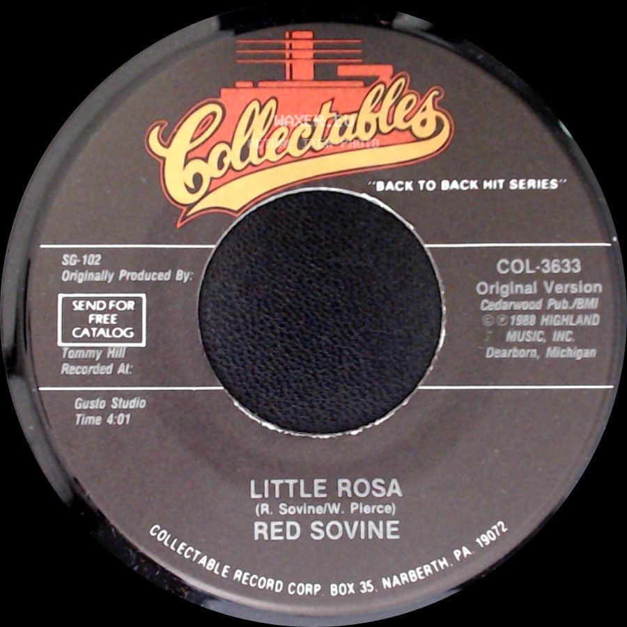 Red Sovine - Little Rosa / Giddy-Up-Go side A