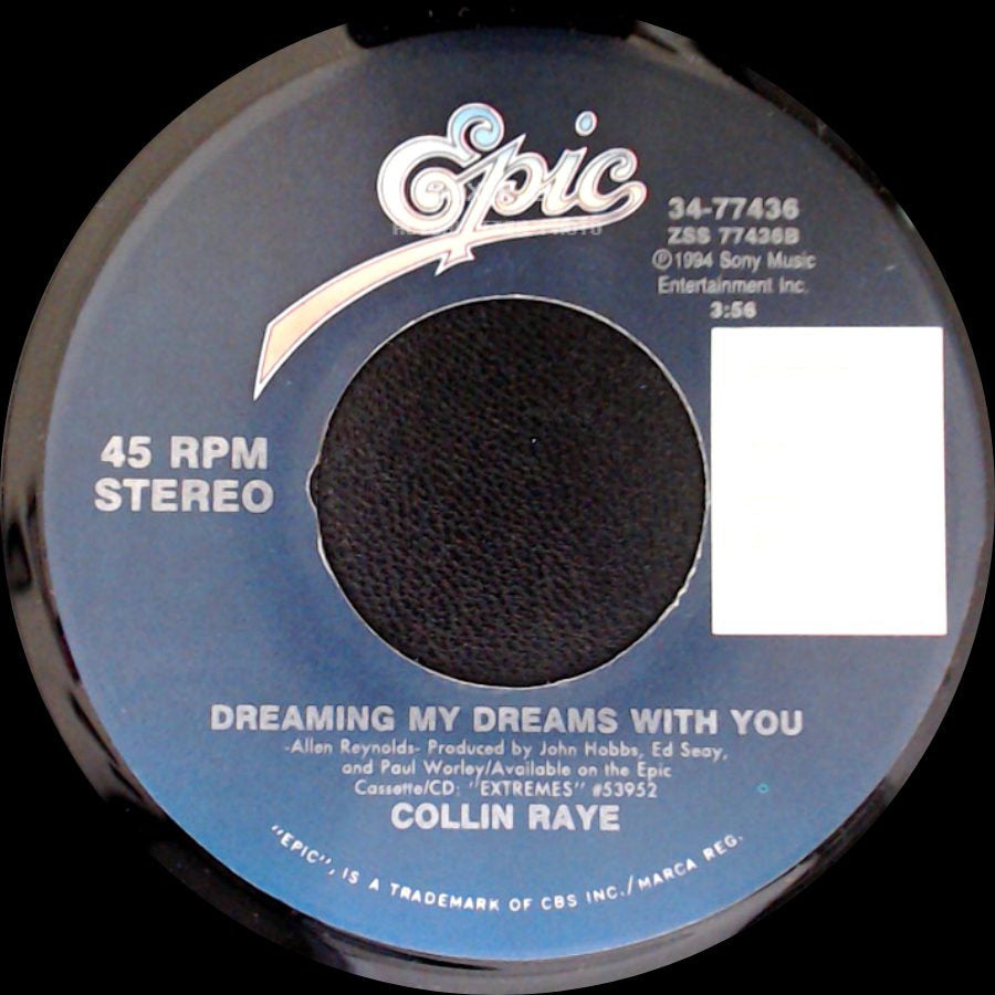 Collin Raye - Little Rock / Dreaming My Dreams With You side B