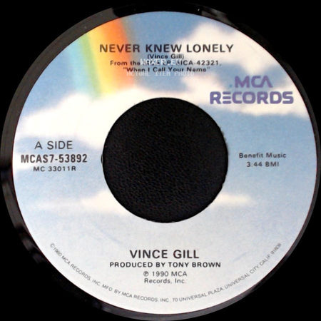 Vince Gill - Never Knew Lonely / Riding The Rodeo side A