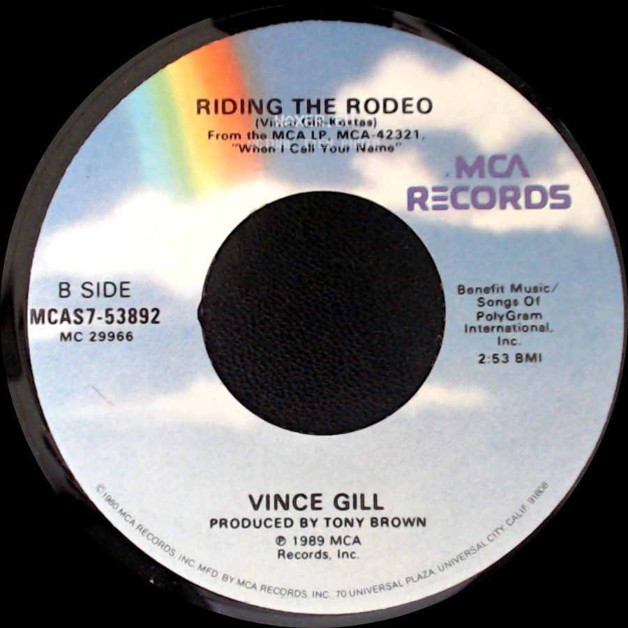 Vince Gill - Never Knew Lonely / Riding The Rodeo side B