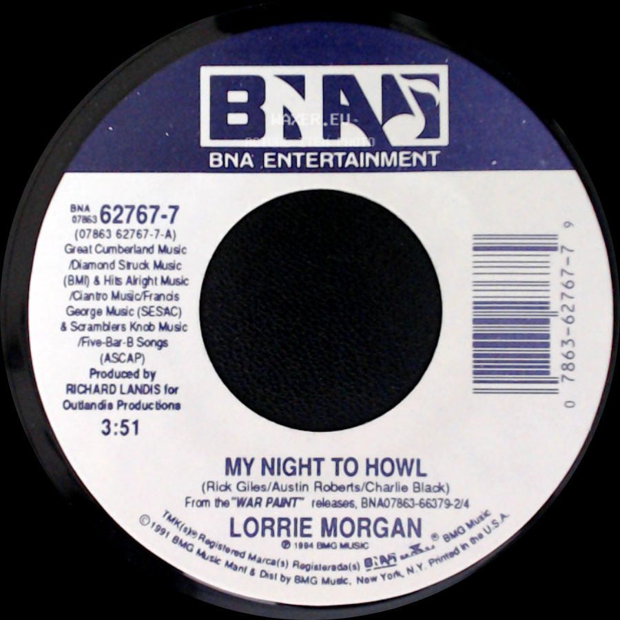 Lorrie Morgan - Evening Up The Odds / My Night To Howl side B
