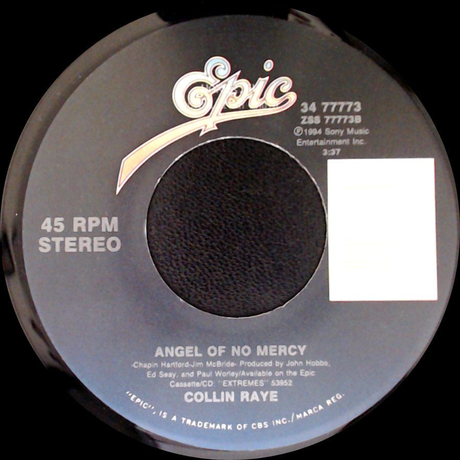 Collin Raye - My Kind Of Girl / Angel Of No Mercy side B
